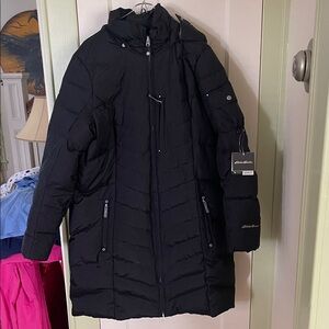 Eddie Bauer Black Quilted Jacket